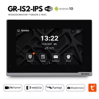 GR-OS10K(G) + GR-IS2 IPS + switch +3 breloki+ Tuya Wideodomofon WiFi IP Greon, Android10, z Tuya, 16 CCTV, zdjęcia, filmy, natynkowy, z szyfratorem, czytnik 125KHz i 13,56MHz, brama i furtka, czarny - 8