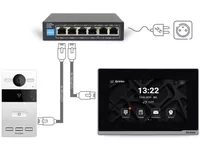 GR-OS10K(G) + GR-IS2 IPS + switch +3 breloki+ Tuya Wideodomofon WiFi IP Greon, Android10, z Tuya, 16 CCTV, zdjęcia, filmy, natynkowy, z szyfratorem, czytnik 125KHz i 13,56MHz, brama i furtka, czarny - 6