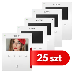 OP-M5(RJ) 25szt. videomonitor 4,3" do Elfon Optima 2 przekaźniki, pamięć logów, współpraca z Portiernią, wejście dzwonkowe