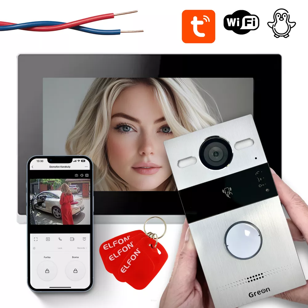 GR-ZIP Greon wideodomofon dwuprzewodowy WiFi 7