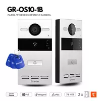 GR-OS10-1B GR-IS2 IPS + 3 breloki Wideodomofon PREMIUM WiFi IP Greon  Android10 Tuya, 16 CCTV zdjęcia filmy natynkowy aluminium, czytnik 125KHz i 13,56MHz, brama i furtka, czarny - 10
