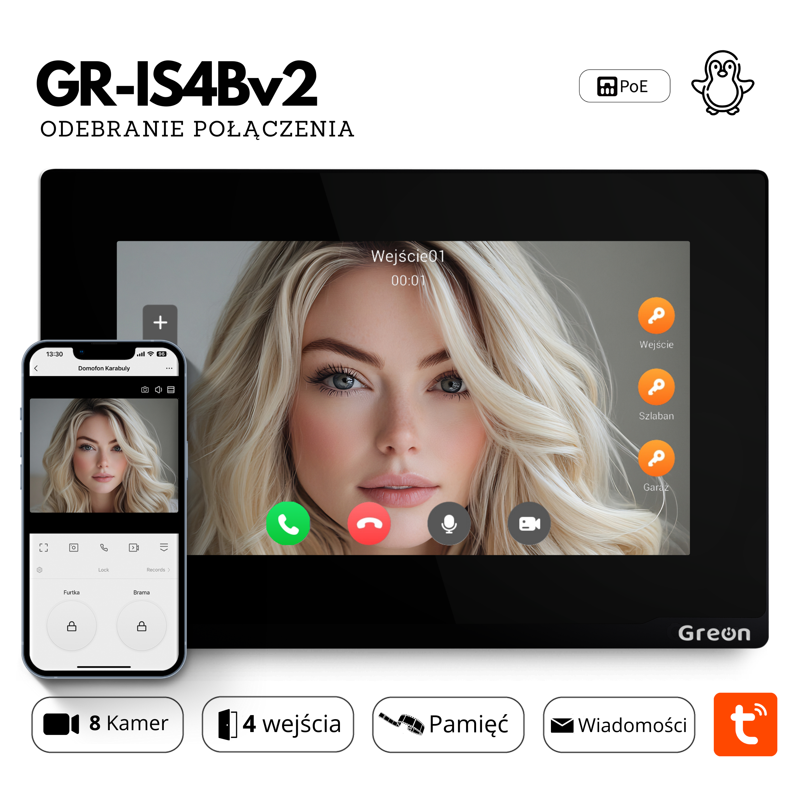 obsługa domofonu premium greon ip
