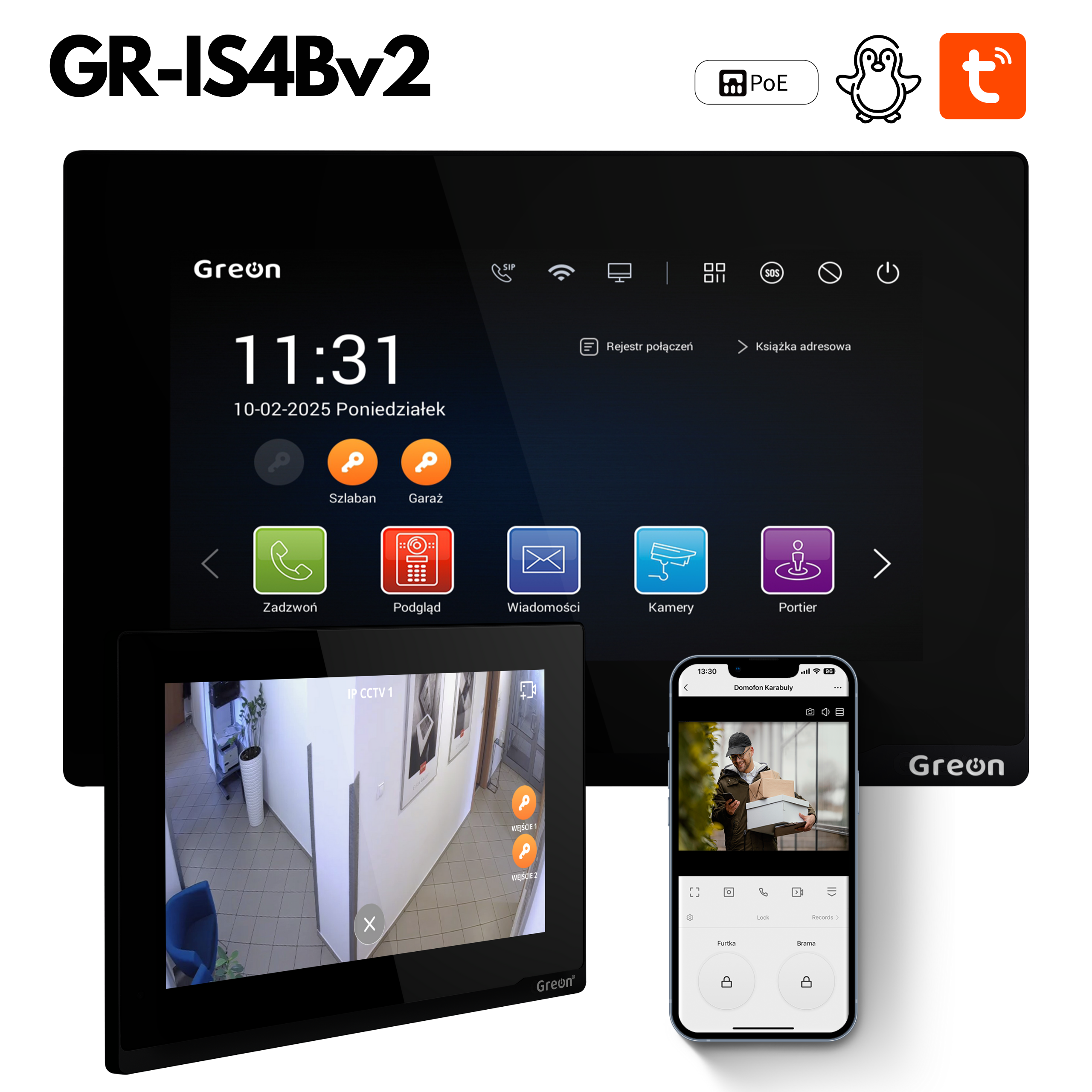 Wideodomofon GR-IS4bv2 z wifi